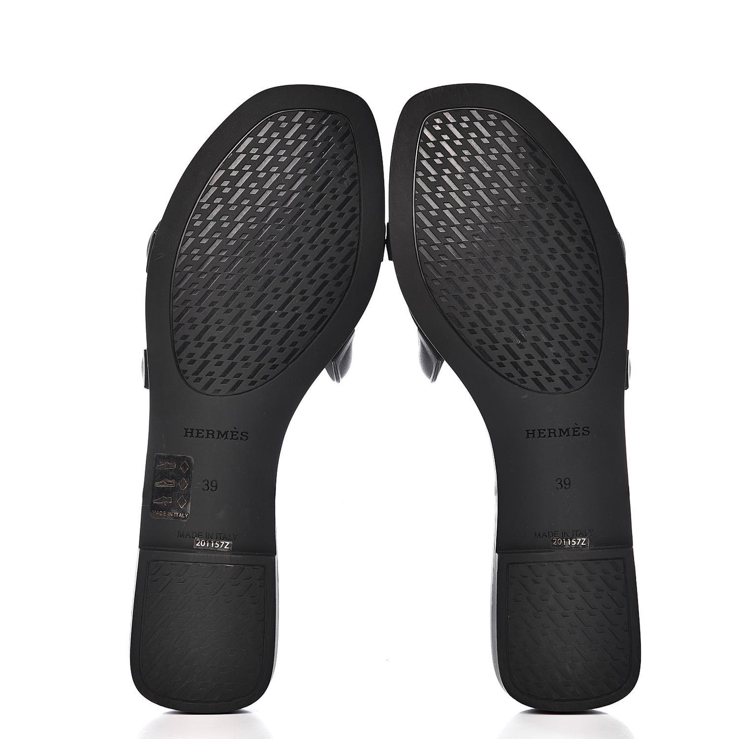 Rubber Aloha Sandals 39 Black