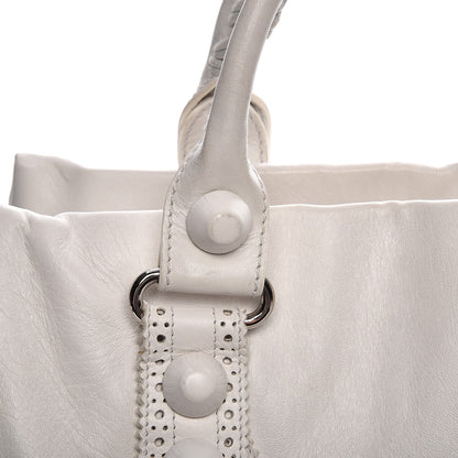 Balenciaga Agneau Giant Brogues Hardware Mid Day White 9 of 22