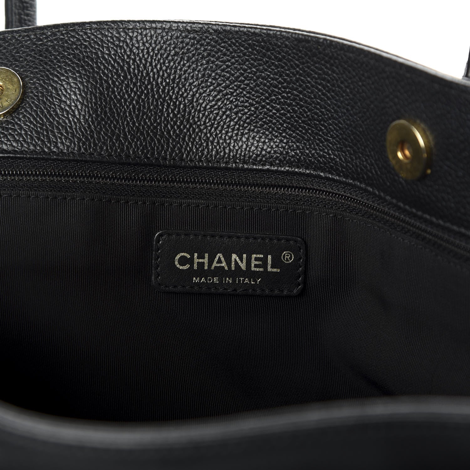 Chanel Calfskin Cerf Executive Shopper Tote Black 6 of 12