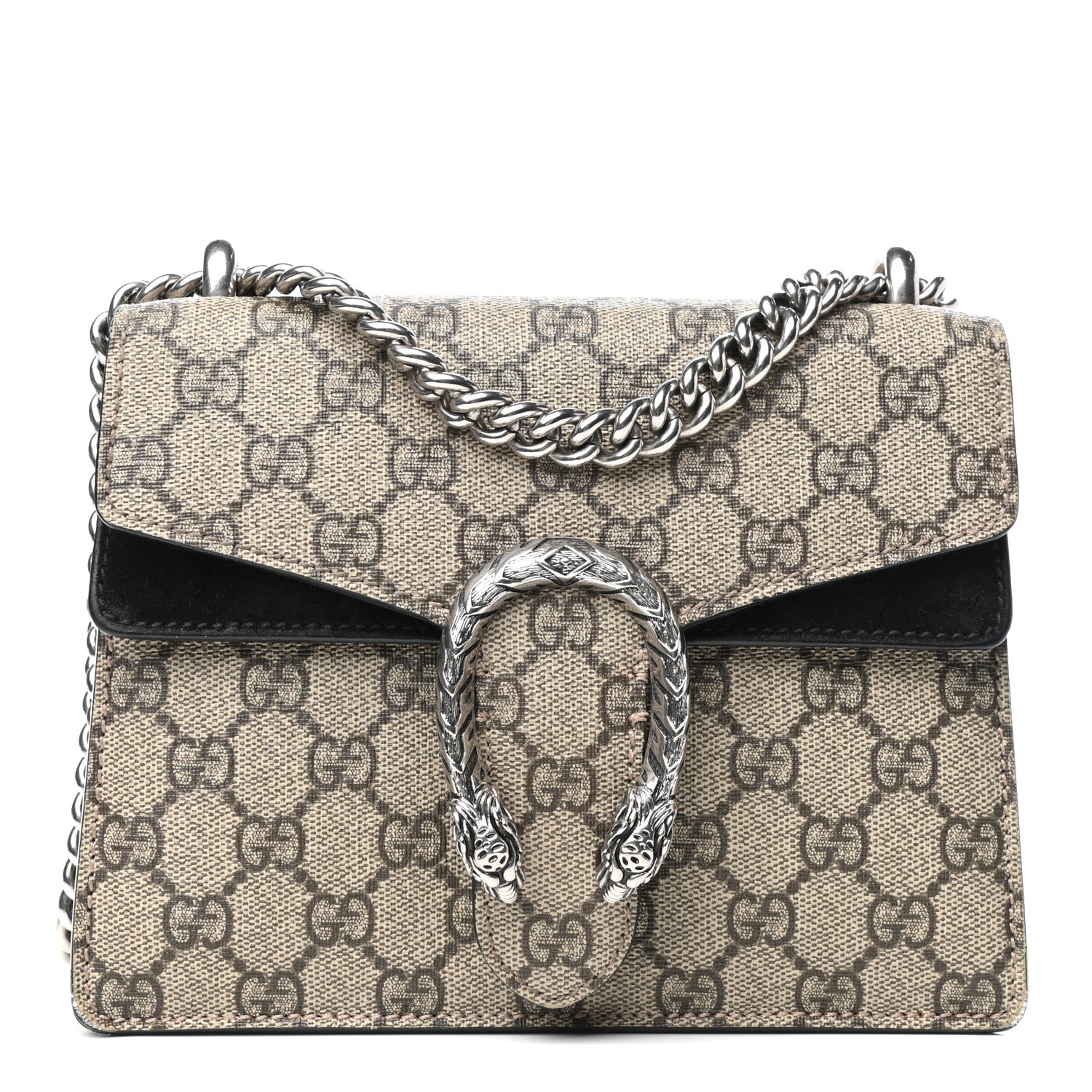 Gucci GG Supreme Monogram Mini Dionysus Shoulder Bag Black 1 of 10
