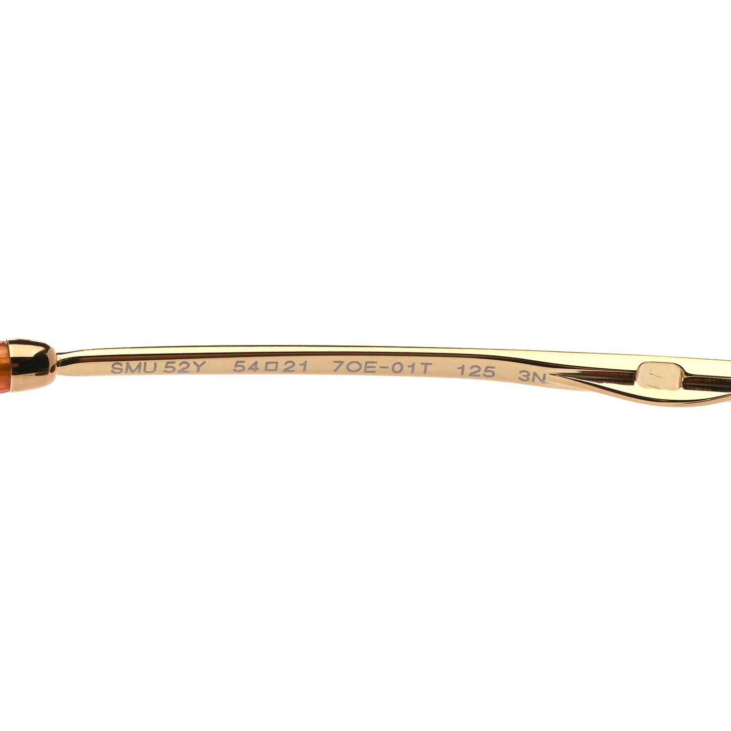 Metal Oval Sunglasses SMU52Y Black Gold
