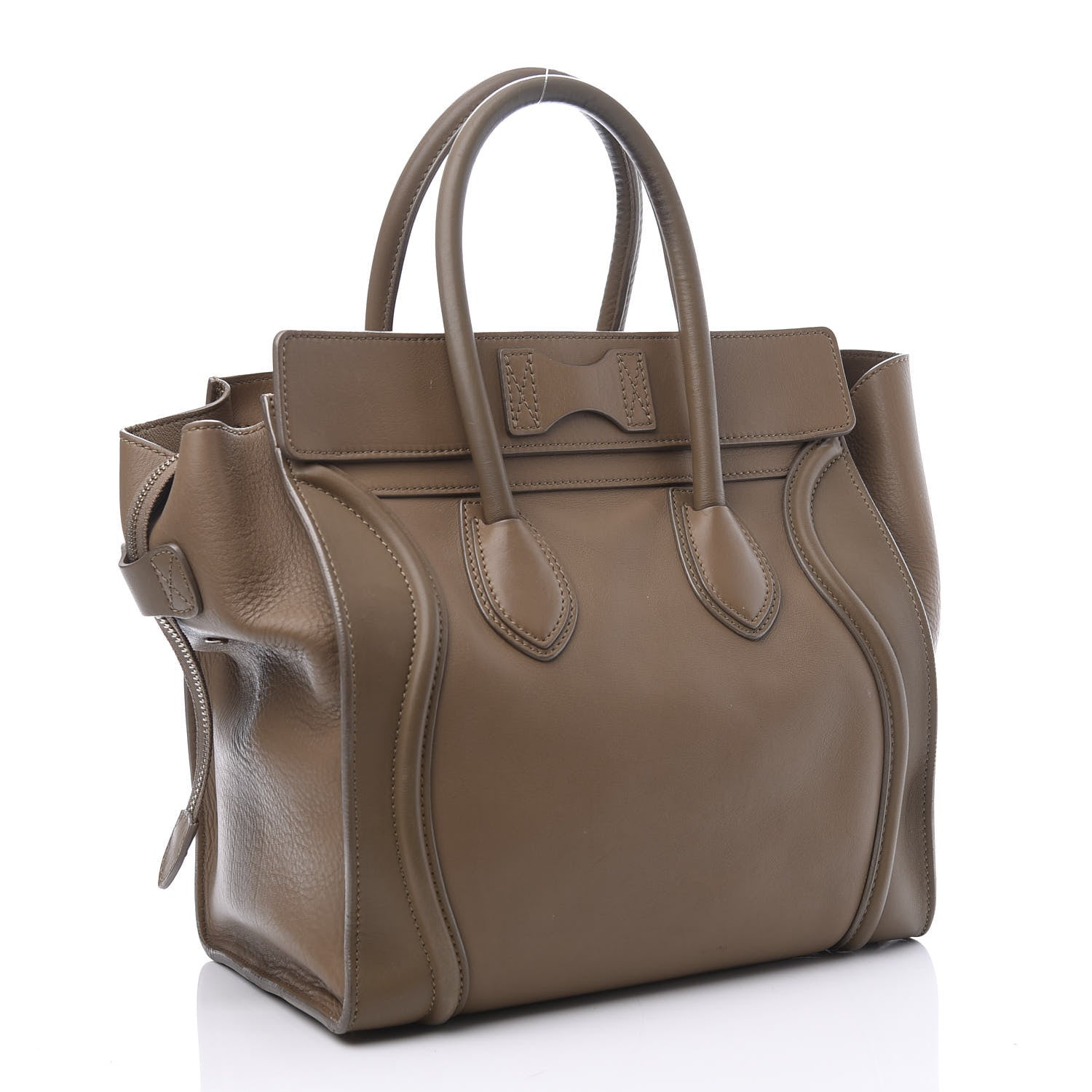 Celine Smooth Calfskin Mini Luggage Camel 2 of 8