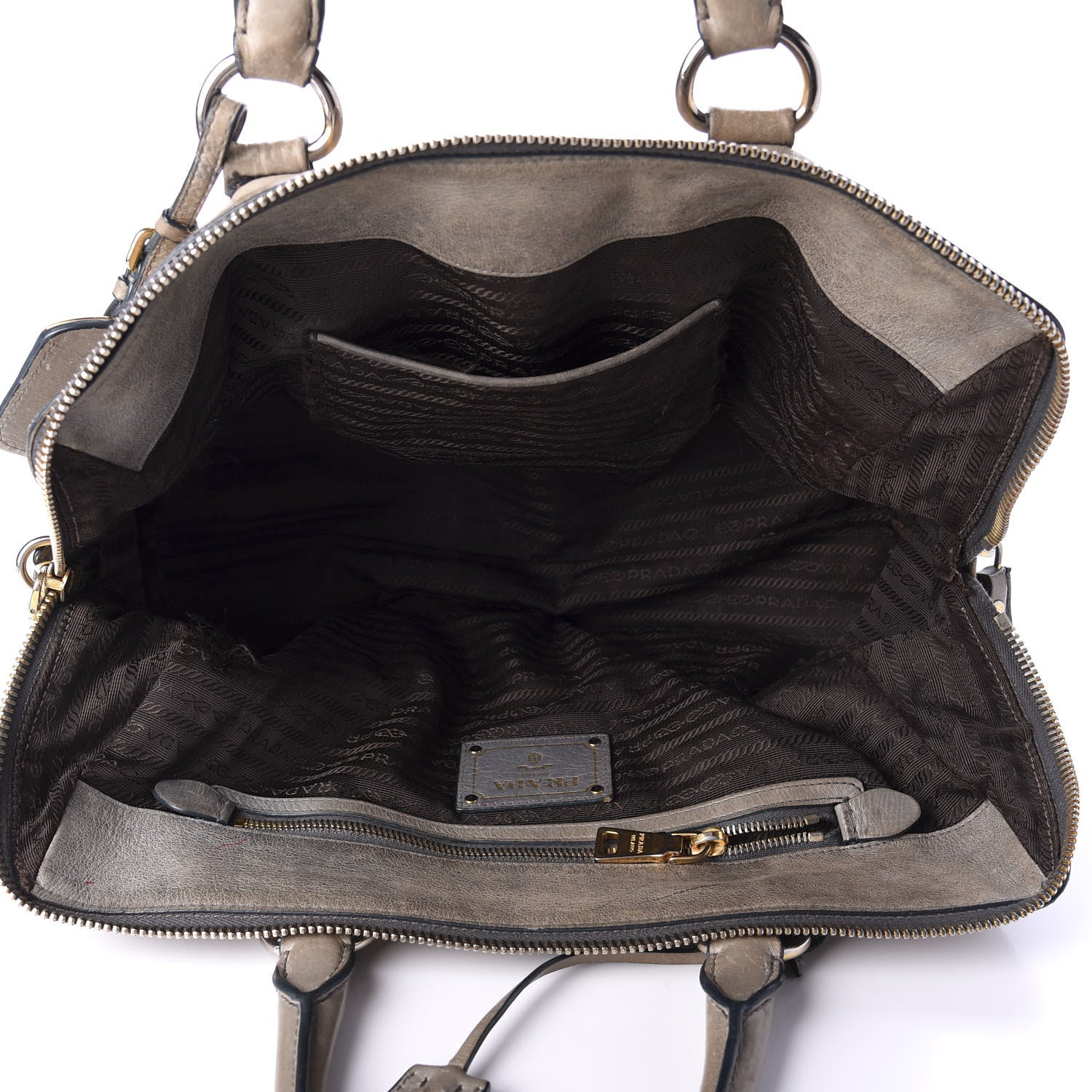 Prada Vitello Shine Bauletto Argilla 5 of 22