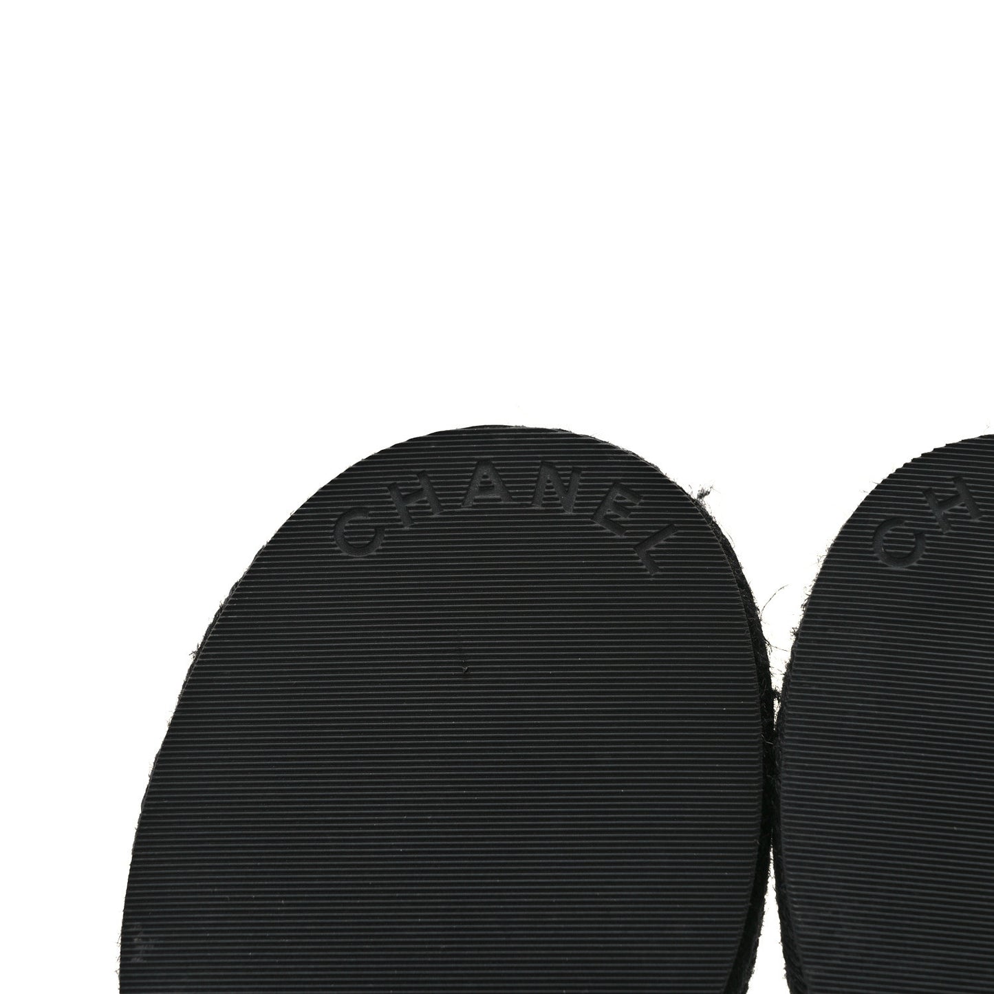Lambskin Espadrille Mule Sandals 38 Black