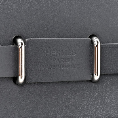 Hermes Military Toile Vache Hunter Herbag Zip Retourne 20 Ecru Ardoise 6 of 11