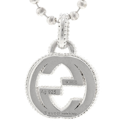 Gucci Sterling Silver Interlocking G Beaded Cluster Pendant Necklace 5 of 5