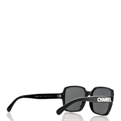 Chanel Acetate Square Sunglasses 5408-A Black 4 of 8