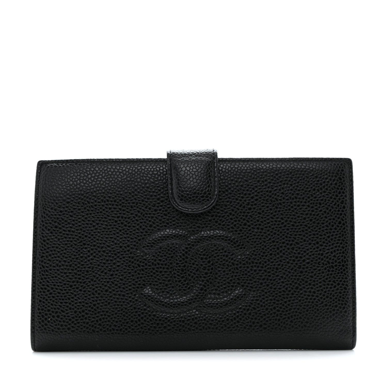 Caviar Timeless CC French Wallet Black