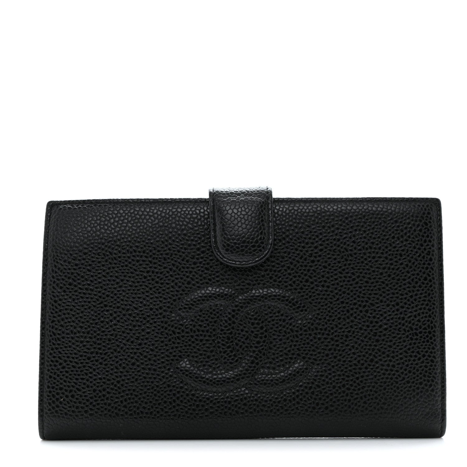 Chanel Caviar Timeless CC French Wallet Black 1 of 8