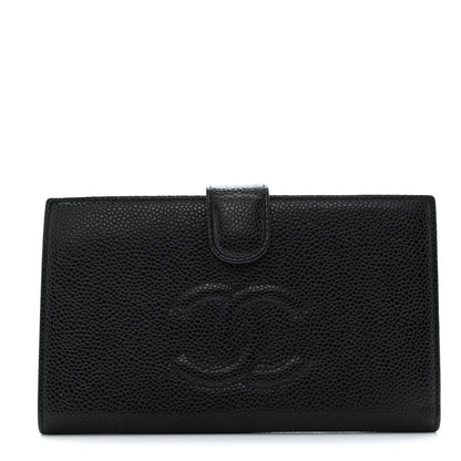 Chanel Caviar Timeless CC French Wallet Black 1 of 8