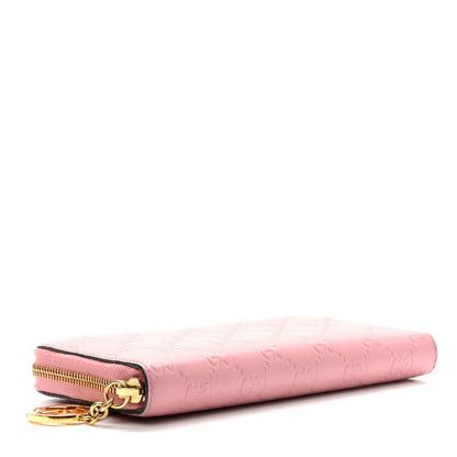 Gucci Guccissima Icon Zip Around Wallet Carmine Rose 4 of 10