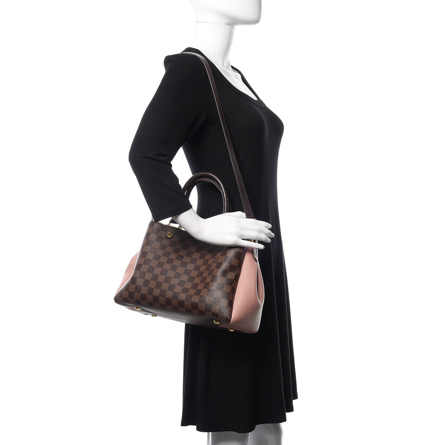 Damier Ebene Cuir Taurillon Brittany Magnolia