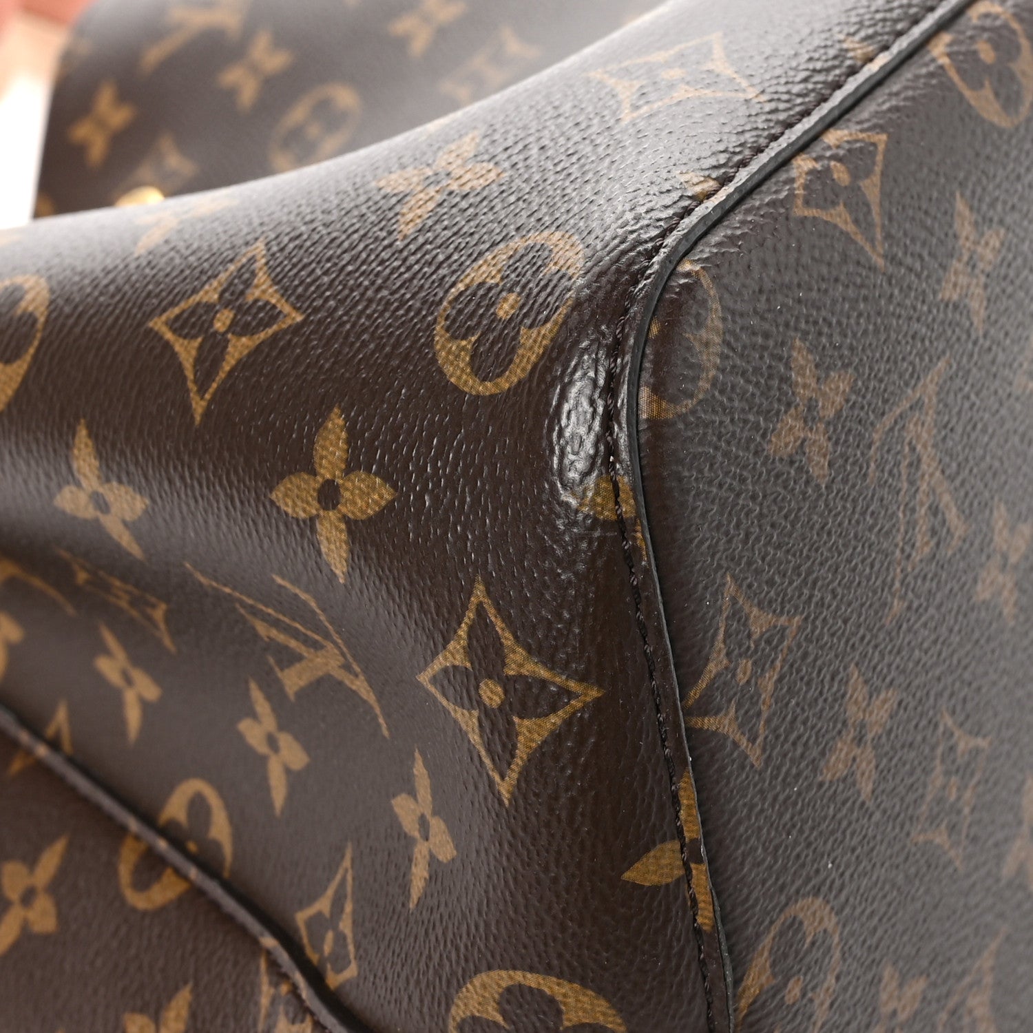 Louis Vuitton Monogram Braided Neonoe MM Peach Cream 11 of 14