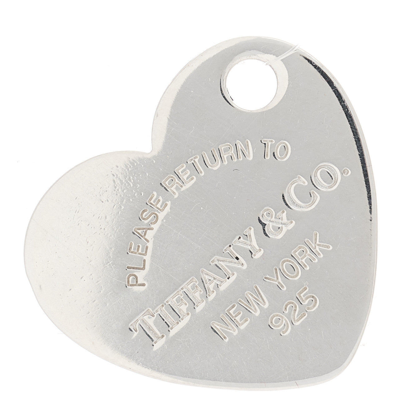 Tiffany Sterling Silver Return to Tiffany Heart Tag Charm 1 of 4