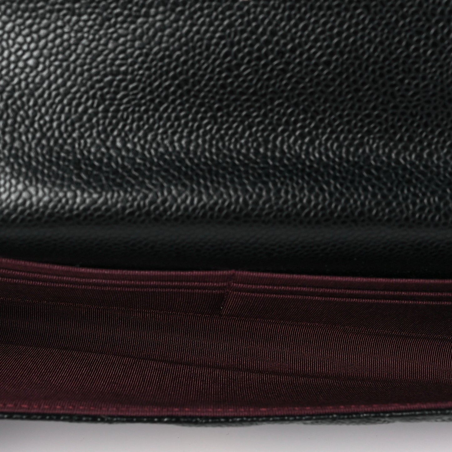 Caviar Quilted Travel Wallet Black