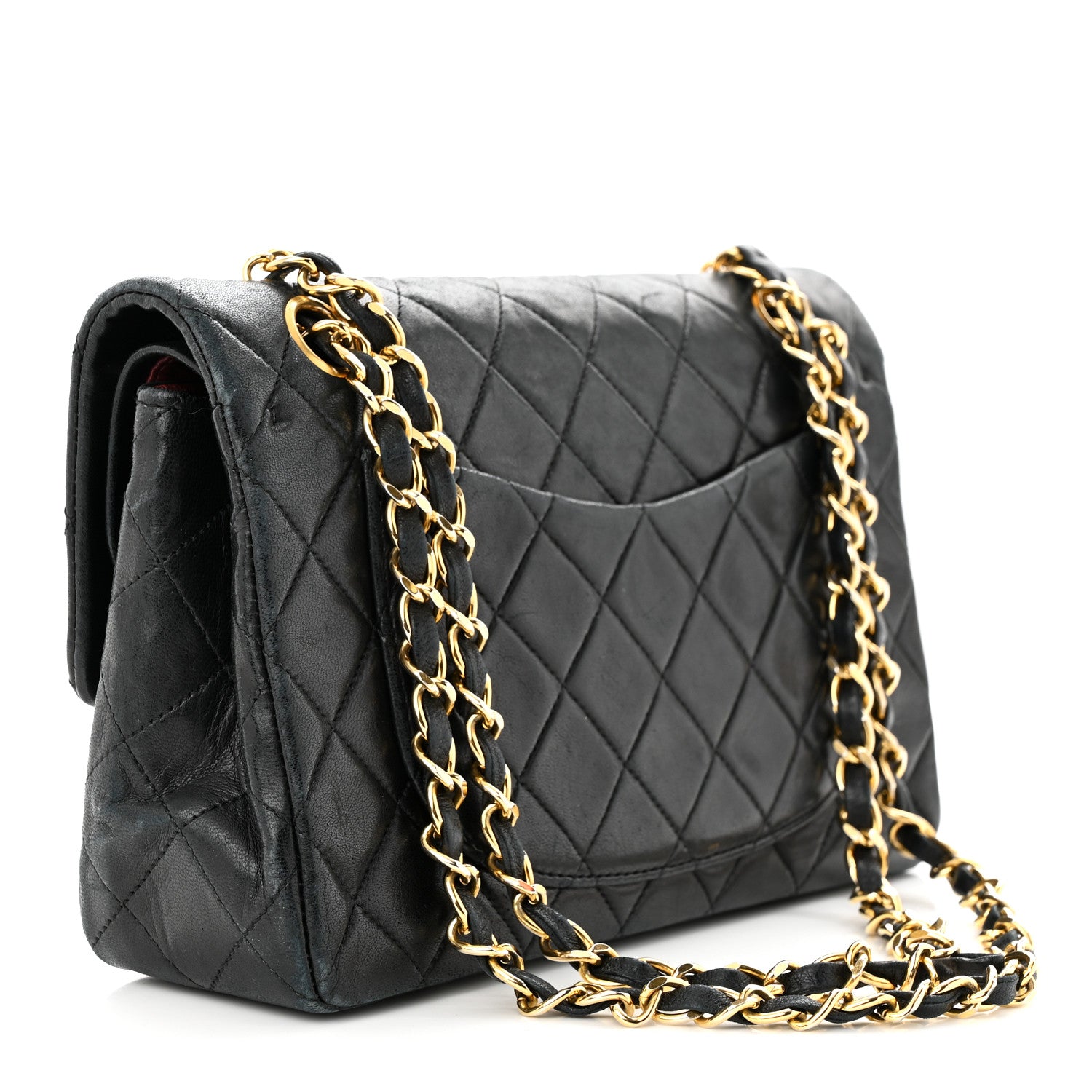 Chanel Lambskin Quilted Small Double Flap Black 3 of 14