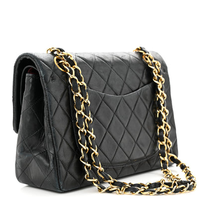Chanel Lambskin Quilted Small Double Flap Black 3 of 14