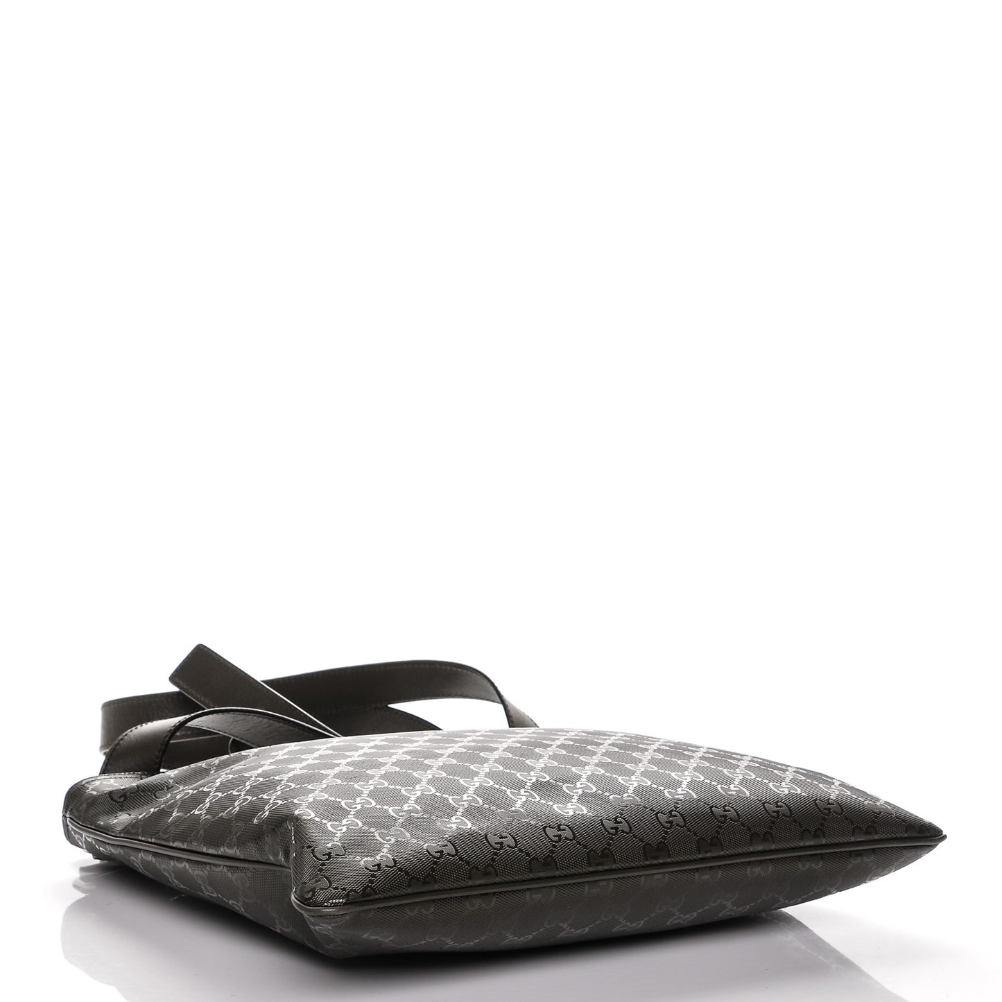 Imprime Monogram Medium Flat Messenger Bag Military