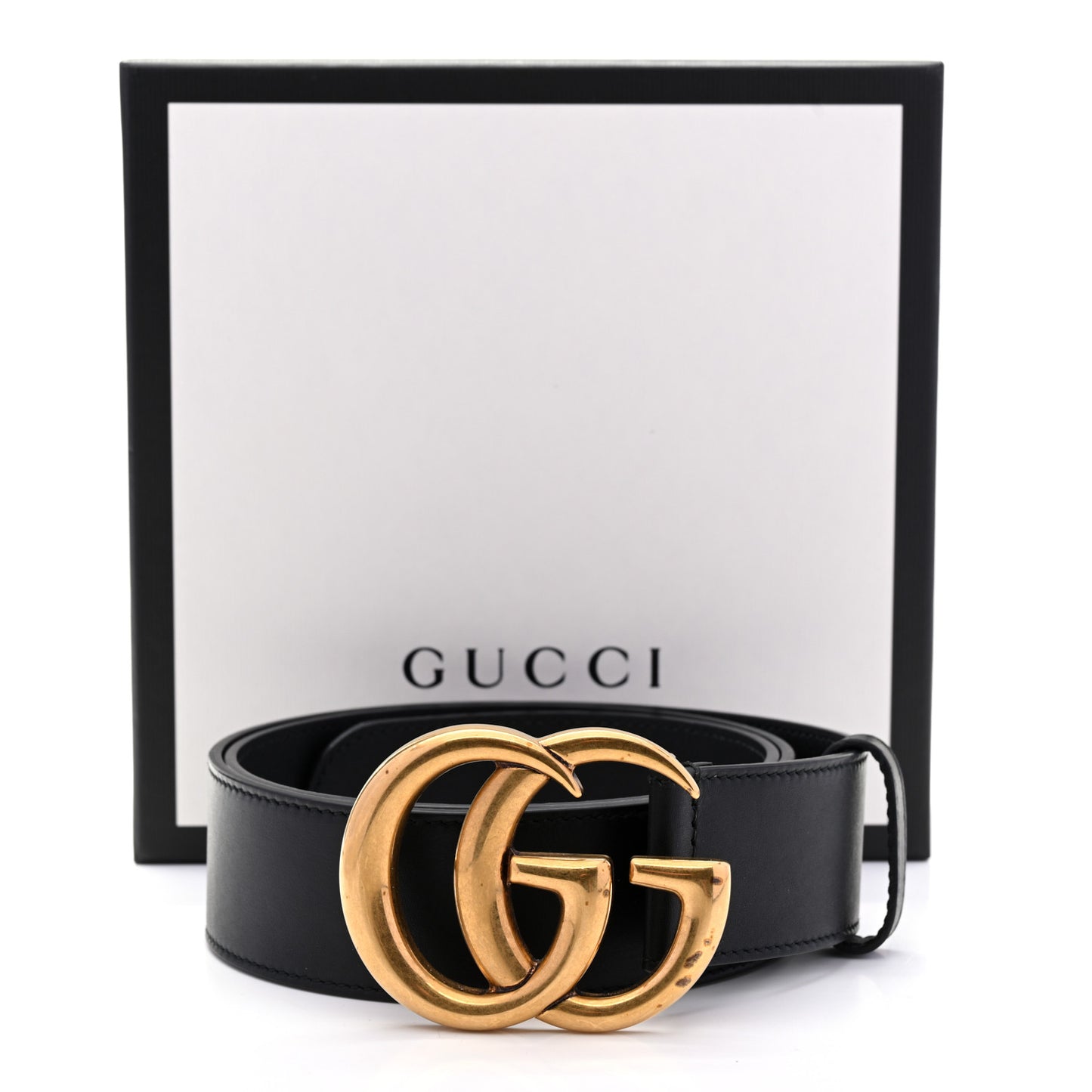 Calfskin Double G 40mm Belt 85 34 Black