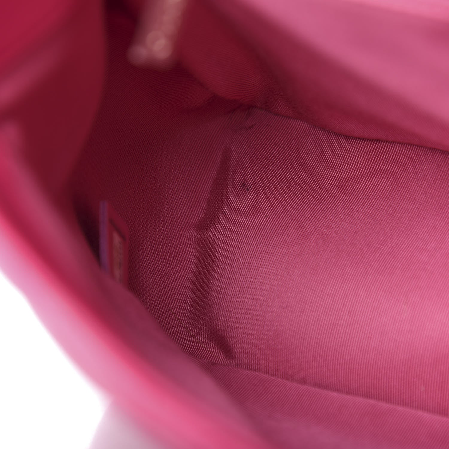 Chanel Lambskin Quilted Jumbo Mademoiselle Chic Flap Fuchsia 9 of 16