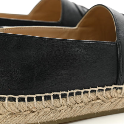 Chanel Lambskin CC Espadrilles 37 Black 9 of 12