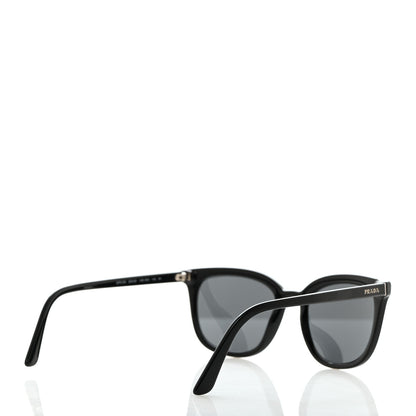 Prada Acetate Polarized Pillow Cat Eye Sunglasses SPR 03X Black 4 of 8
