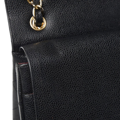 Chanel Caviar Quilted Jumbo Double Flap Black 13 of 18
