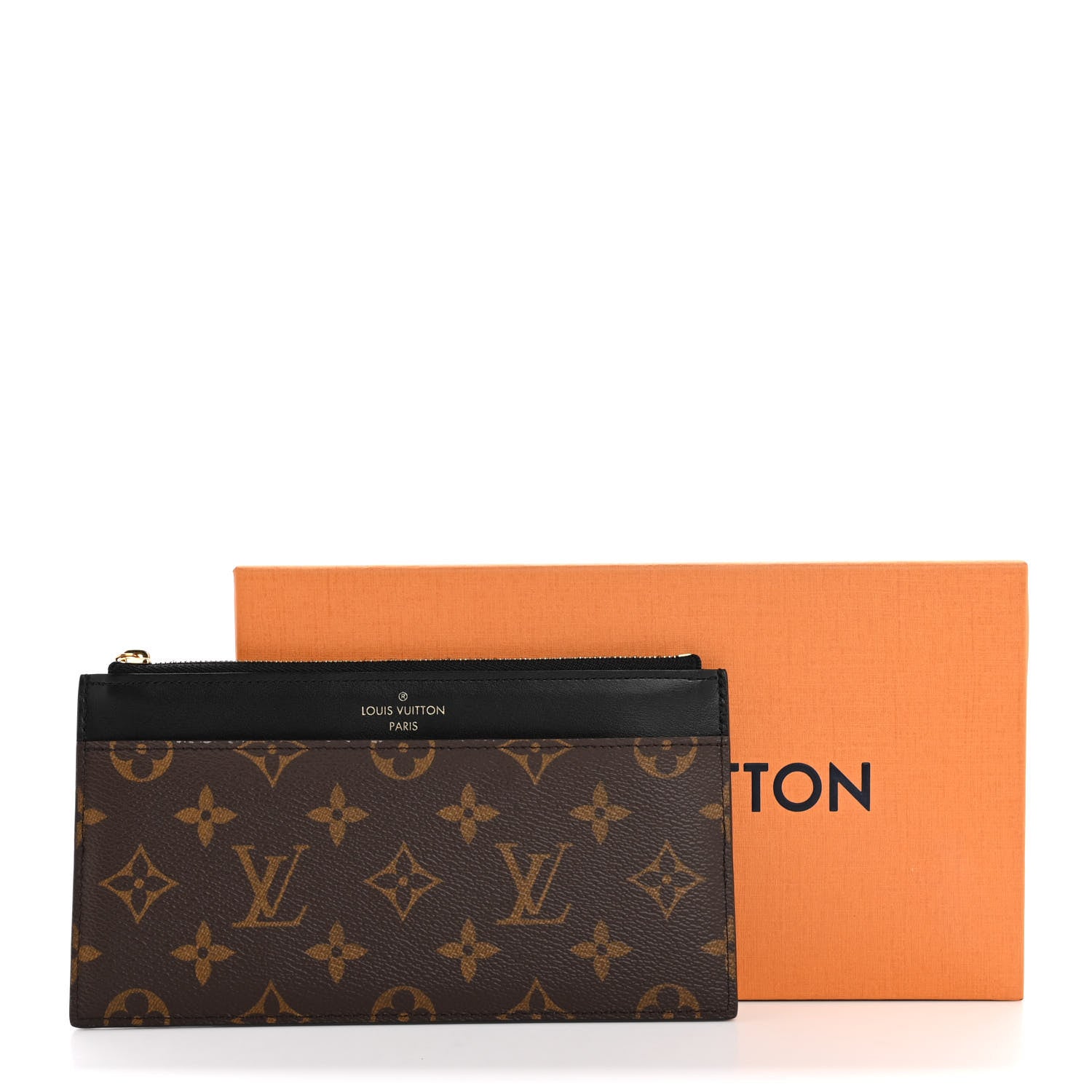 Louis Vuitton Monogram Slim Purse Black 10 of 10