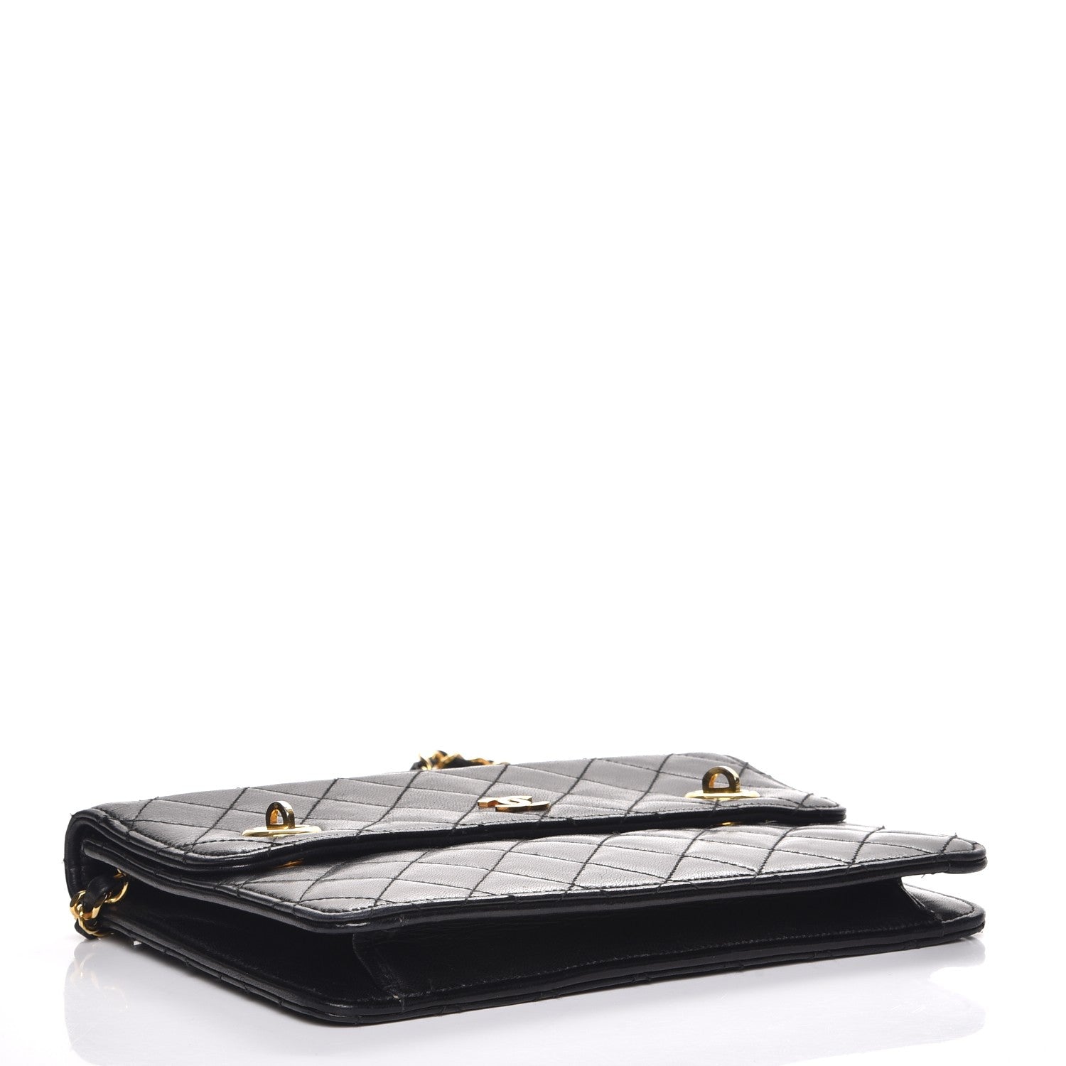 Chanel Lambskin Quilted Runway Flap Bag Black 4 of 15