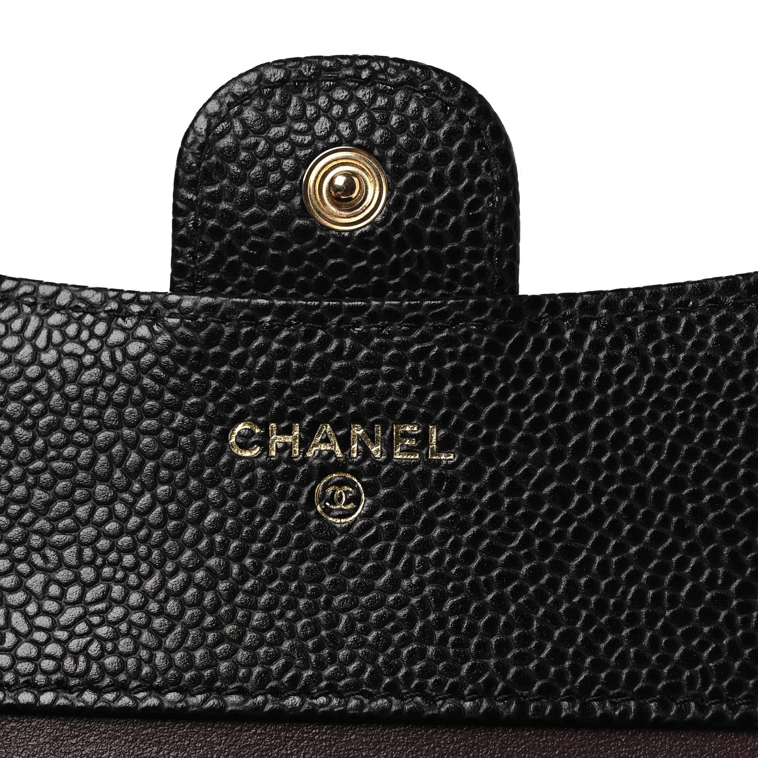 Chanel Caviar Quilted Compact Flap Wallet Black 6 of 10
