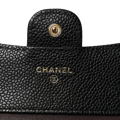 Chanel Caviar Quilted Compact Flap Wallet Black 6 of 10