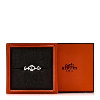 Hermes Sterling Silver PM Chaine d'Ancre Enchainee Band Ring 50 5.25 9 of 9