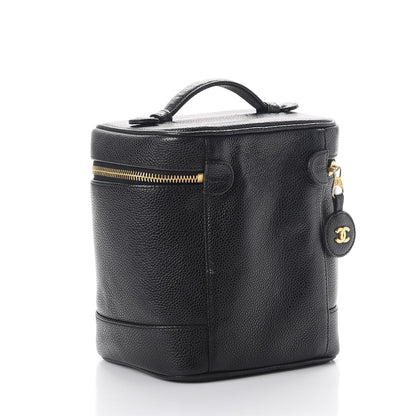 Chanel Caviar Cosmetic Vanity Bag Black 3 of 12