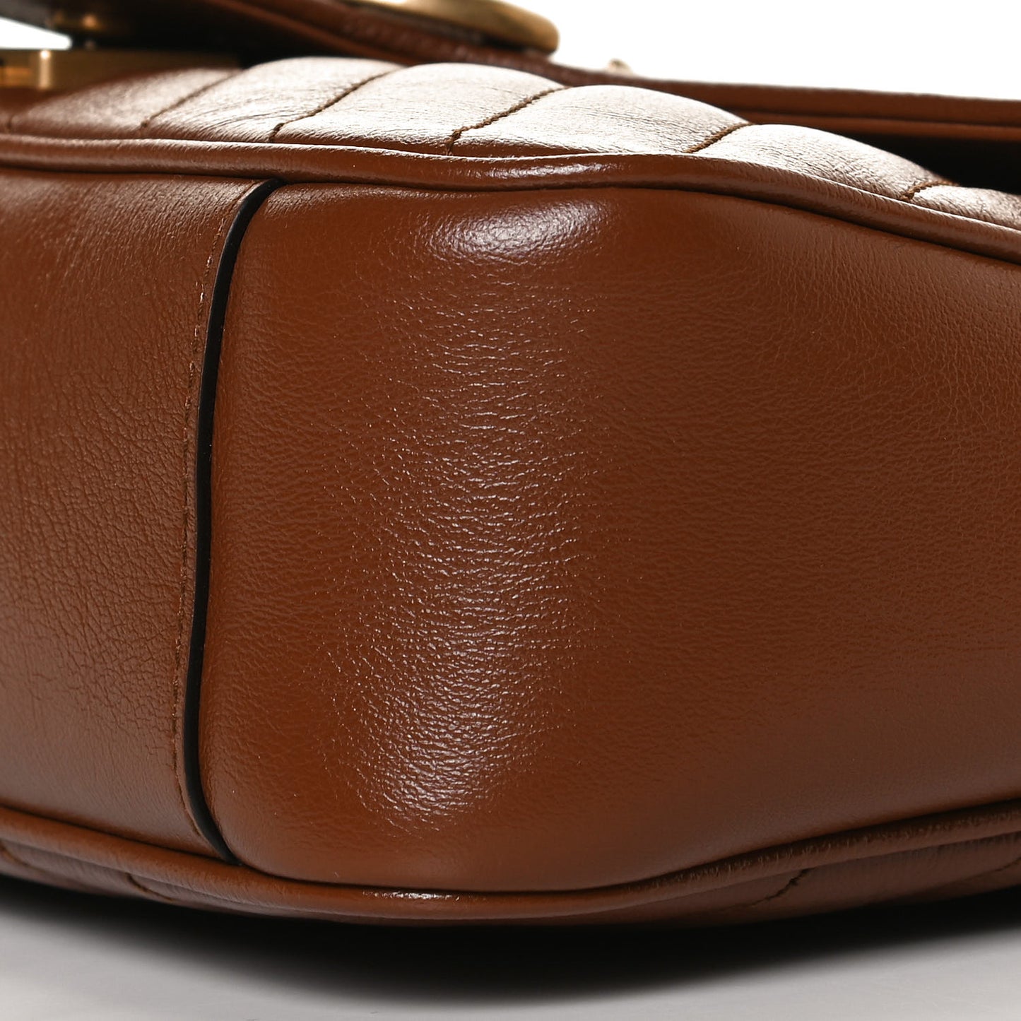 Azalea Calfskin Matelasse Diagonal Small GG Marmont Shoulder Bag Cuir