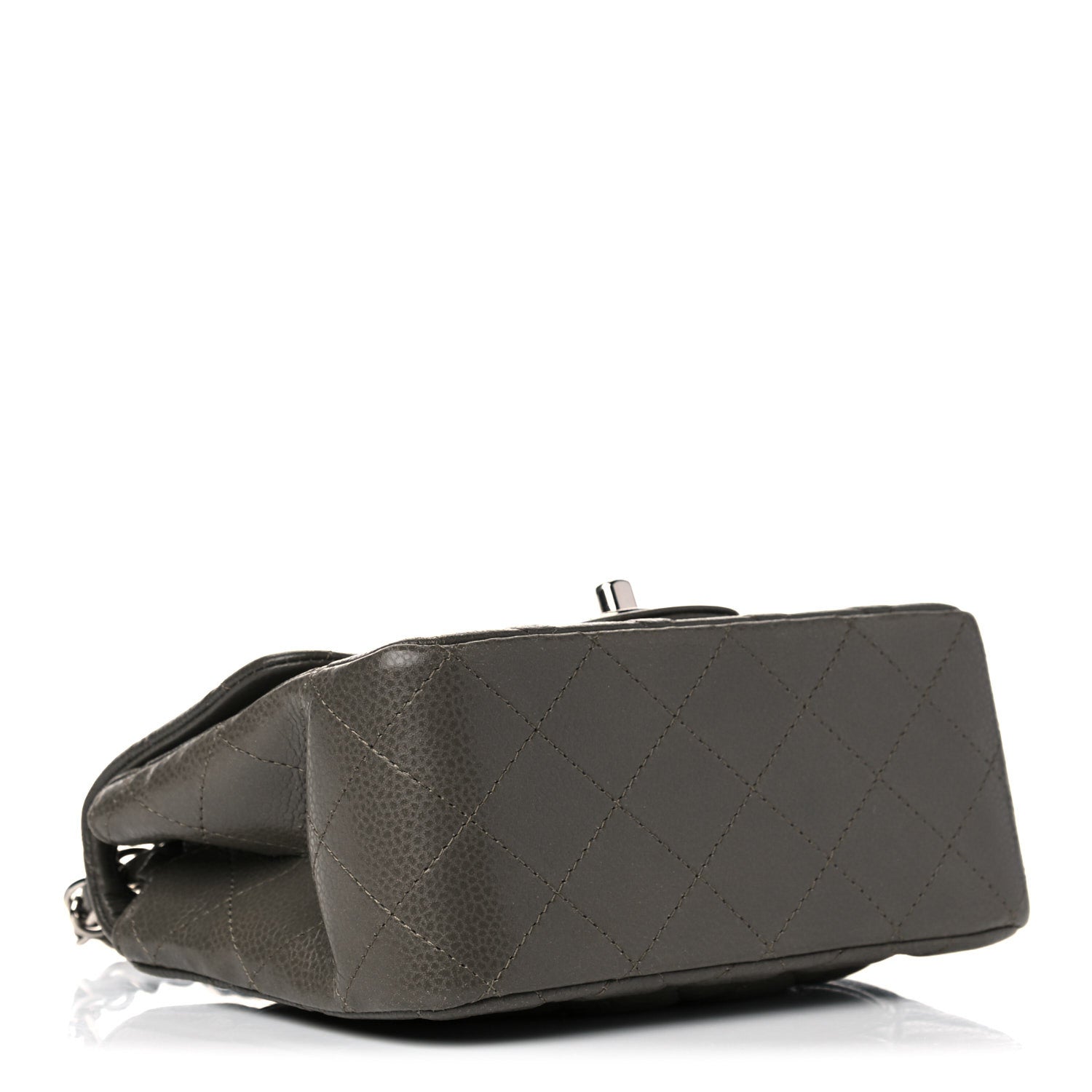 Chanel Caviar Quilted Mini Square Flap Dark Charcoal 3 of 16