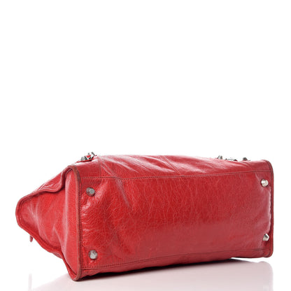 Balenciaga Agneau Giant 12 Silver Hardware Work Rouge Cardinal 4 of 20