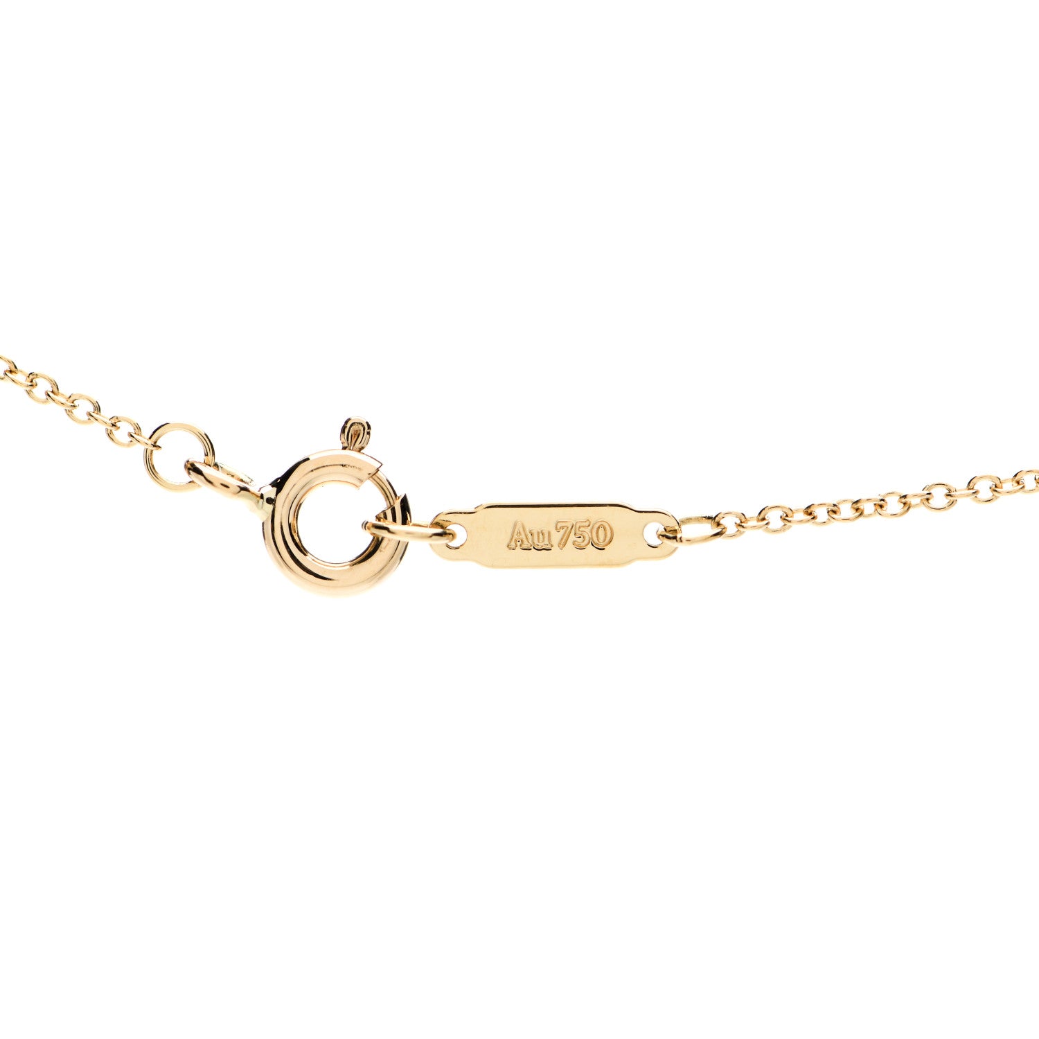 Tiffany 18K Yellow Gold Diamond Extra Mini Heart Pendant Necklace 3 of 5