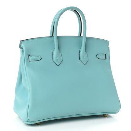Hermes Swift Birkin 25 Bleu Atoll 2 of 12