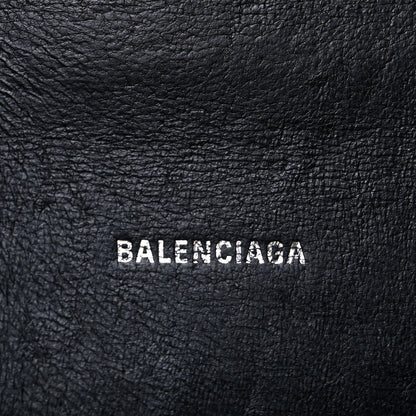 Balenciaga Metallic Calfskin Crocodile Embossed Hourglass Top Handle Bag XS Silver 6 of 14
