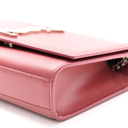 Saint Laurent Grain De Poudre Small Classic Monogram Kate Satchel Mystic Rose 10 of 10