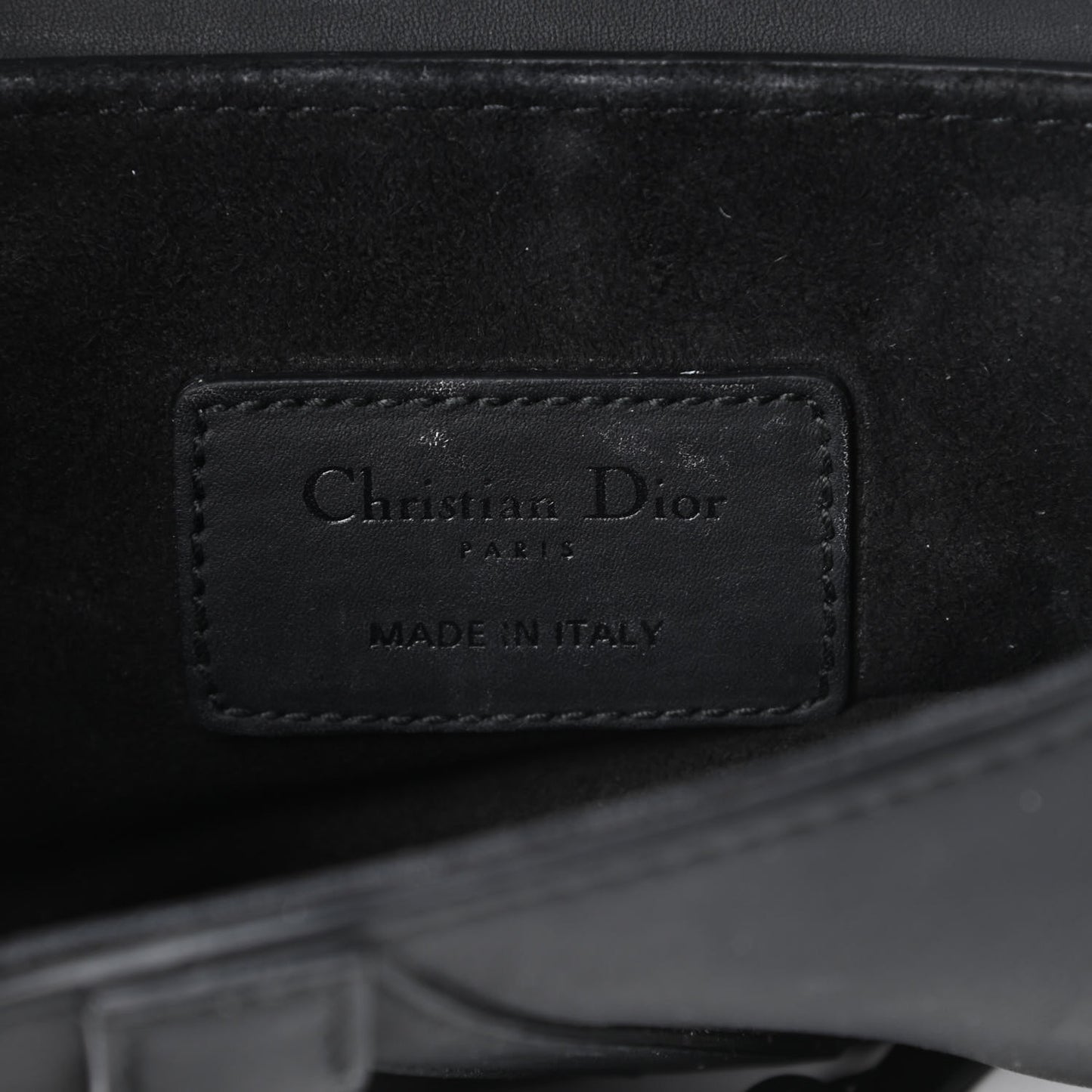 Ultra Matte Calfskin Mini Saddle Bag Black