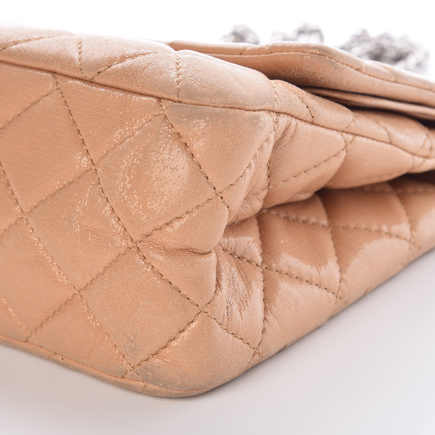 Chanel Iridescent Calfskin Quilted 2.55 Reissue 227 Flap Beige 13 of 16