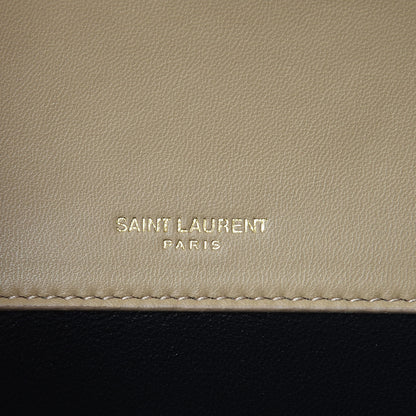 Saint Laurent Lambskin Matelasse Chevron Monogram Small Sulpice Bag Sable Beige 8 of 9