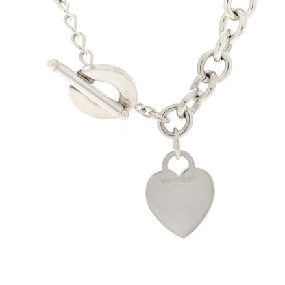 Tiffany Sterling Silver Heart Tag Toggle Necklace 5 of 5