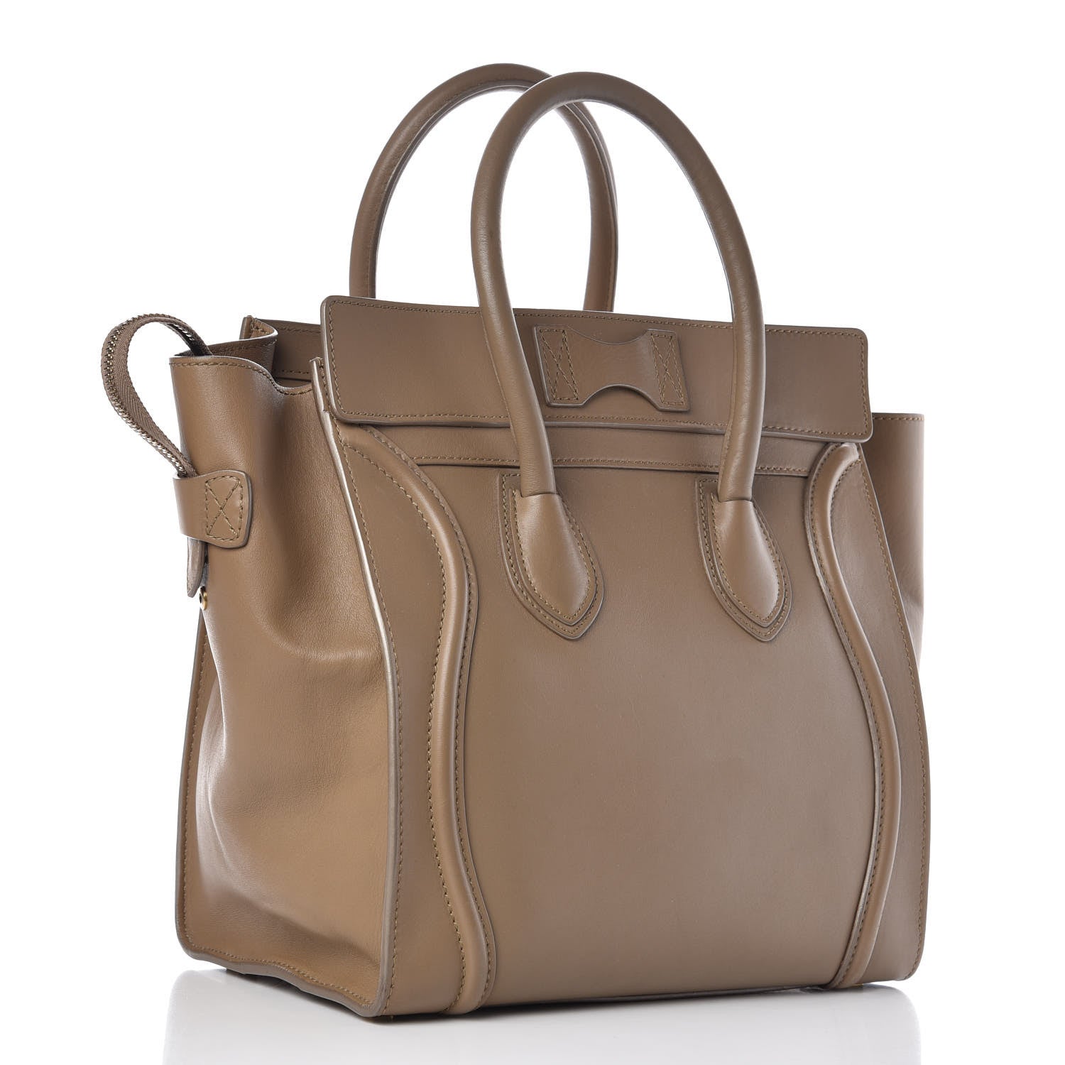 Celine Smooth Calfskin Mini Luggage Taupe 3 of 14