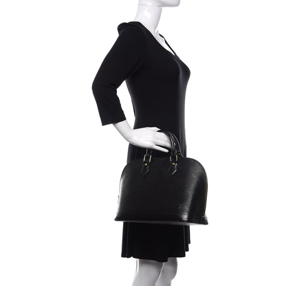Louis Vuitton Epi Alma PM Black 2 of 12