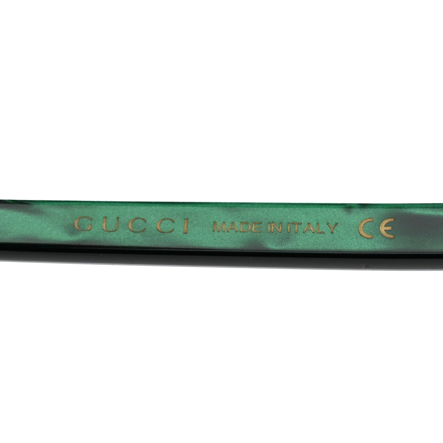 Gucci Acetate Round Sunglasses GG0023S Green 6 of 8