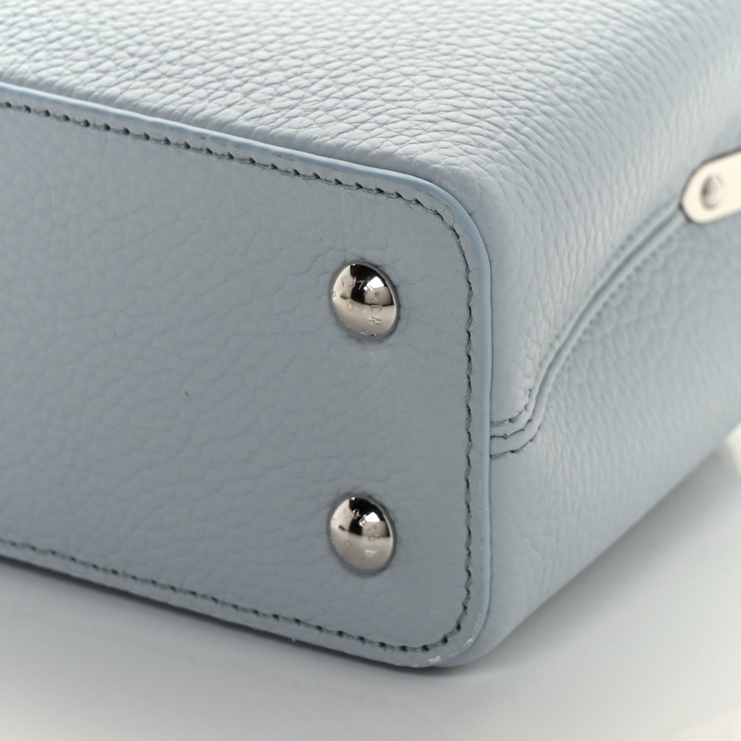 Taurillon Capucines Mini Light Blue White Red