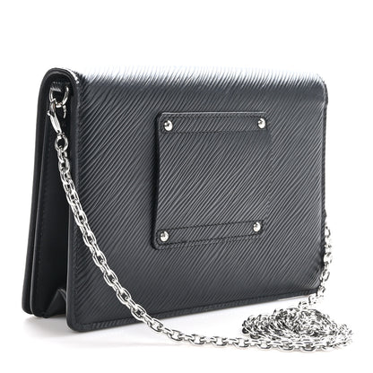 Louis Vuitton Epi Twist Belt Chain Wallet Black 3 of 9