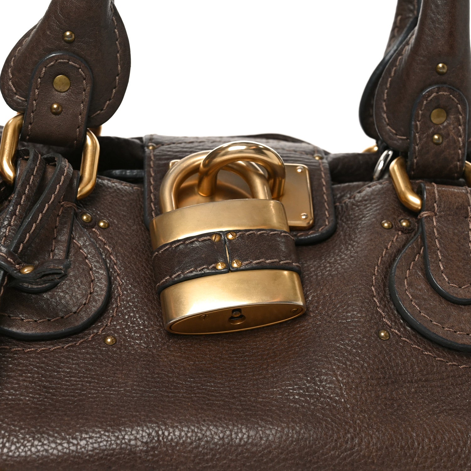 Chloe Calfskin Medium Paddington Satchel Chocolate 8 of 10